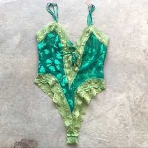 Vintage Victorias Secret Gold Label Teddy Bodysuit